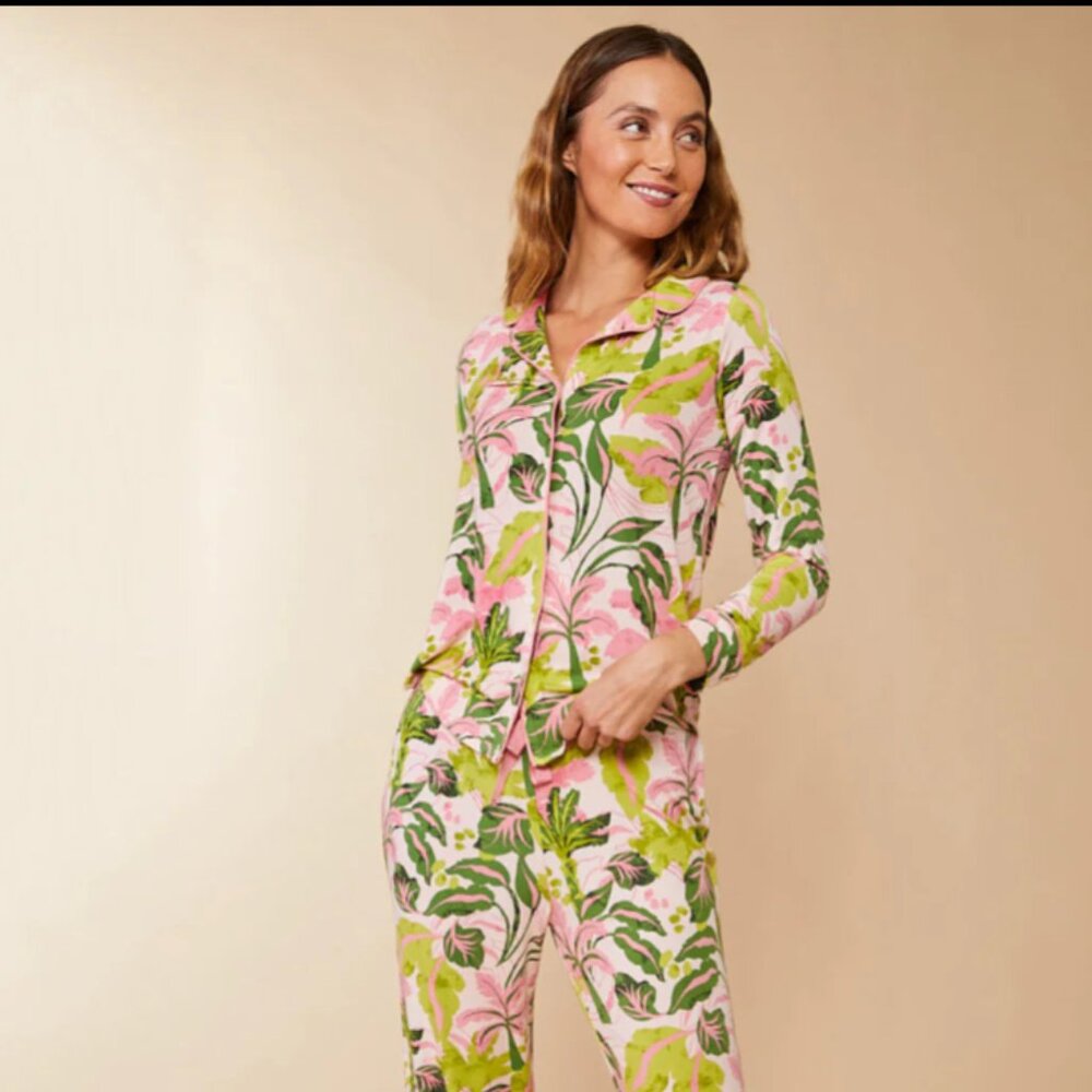Spartina 449 - Pajama Top Palm Paradise - Picture 8 of 8